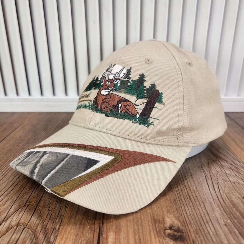 VTG K-Products Dakota Grain Co. Hubbard Embroidered Buck Wildlife Hat Strapback
